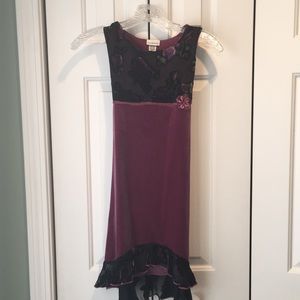 George girls velvet dress